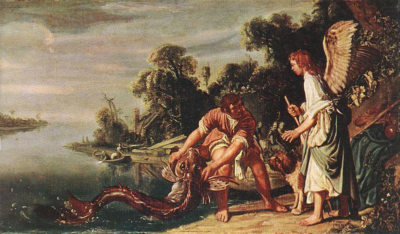 Pieter Lastman The Angel and Tobias with the Fish china oil painting image